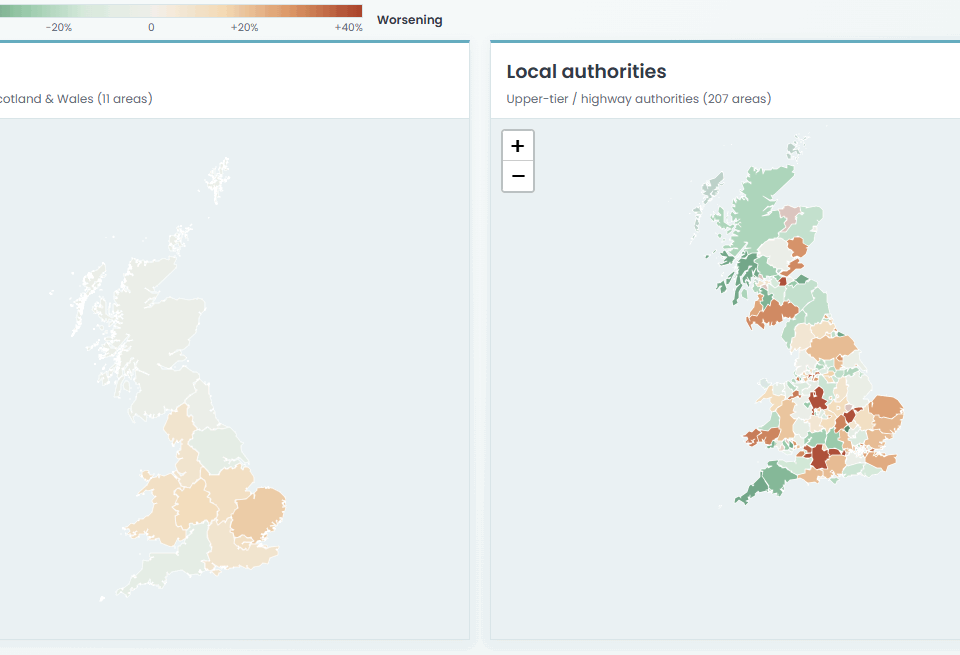 Local trends in killed & seriously injured 2025 provisional data